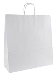 Zobrazit detaily pro Papírová taška 45x17x48 cm,krouc. šňůra, bílá-kraft Obrázky: Papírová taška 45x17x48 cm,krouc. šňůra, bílá-kraft