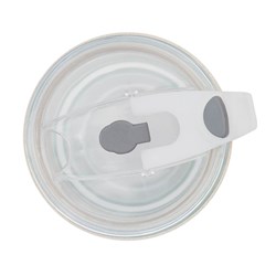 Zobrazit detaily pro Skleněný hrnek 350 ml s PU úchopem a plast. víčkem Obrázky: Skleněný hrnek 350 ml s PU úchopem a plast. víčkem