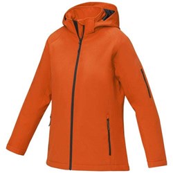 Obrázky: Dám. oranžová zateplená softshellová bunda Notus M