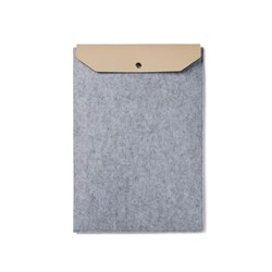 Zobrazit detaily pro Šedý obal 17" VINGA z recykl. plsti na notebook Obrázky: Šedý obal 17" VINGA z recykl. plsti na notebook