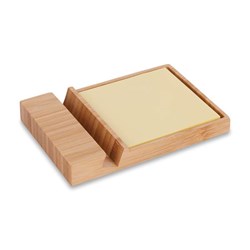 Zobrazit detaily pro Bambusový stojánek na telefon s lístky Obrázky: Bambusový stojánek na telefon s lístky