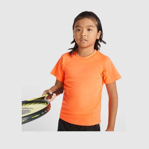 Obrázky: Fluor.oranžové funkční dětské ragl.triko 150, vel.4, Obrázek 3