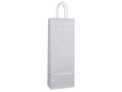 Zobrazit detaily pro Papírová taška 14x8x39 cm, kroucená šňůra, bílá Obrázky: Papírová taška 14x8x39 cm, kroucená šňůra, bílá