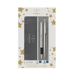 Zobrazit detaily pro Sada pl. a kul. pera PARKER JOTTER Stainless Steel CT Obrázky: Sada pl. a kul. pera PARKER JOTTER Stainless Steel CT