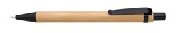 Zobrazit detaily pro Bambusové kuličkové pero s černým kovovým klipem Obrázky: Bambusové kuličkové pero s černým kovovým klipem