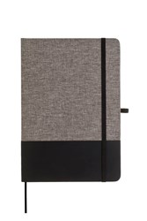 Zobrazit detaily pro Poznám. blok A5 v komb. šedého RPET a černé PU kůže Obrázky: Poznám. blok A5 v komb. šedého RPET a černé PU kůže