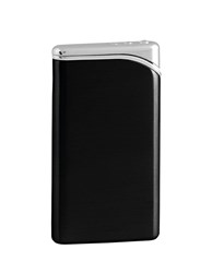 Zobrazit detaily pro Tenký kovový plnitelný piezo zapalovač, černý Obrázky: Tenký kovový plnitelný piezo zapalovač, černý