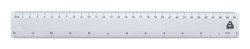 Zobrazit detaily pro Bílé pravítko 30 cm z recyklovaného plastu Obrázky: Bílé pravítko 30 cm z recyklovaného plastu