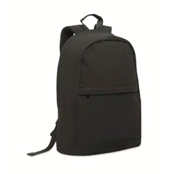 Zobrazit detaily pro Černý batoh na 15" notebook z rec. bavlny a RPET Obrázky: Černý batoh na 15" notebook z rec. bavlny a RPET
