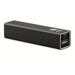 Zobrazit detaily pro Černá hliníková power banka 2600 mAh Obrázky: Černá hliníková power banka 2600 mAh