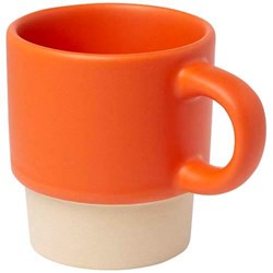 Zobrazit detaily pro Oranžový matný stohovatelný šálek na espresso 130ml Obrázky: Oranžový matný stohovatelný šálek na espresso 130ml