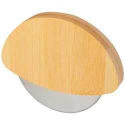 Zobrazit detaily pro Kráječ na pizzu s bambus. rukojetí a nerez čepelí Obrázky: Kráječ na pizzu s bambus. rukojetí a nerez čepelí