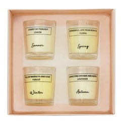 Zobrazit detaily pro Sada 4 vonných svíček-4 roční období Obrázky: Sada 4 vonných svíček-4 roční období