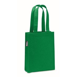 Zobrazit detaily pro Malá dárková taška 17x6x22 cm z plsti RPET, zelená Obrázky: Malá dárková taška 17x6x22 cm z plsti RPET, zelená