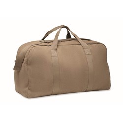 Zobrazit detaily pro Khaki cestovní taška z recyk. tkanin s popruhem Obrázky: Khaki cestovní taška z recyk. tkanin s popruhem