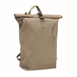 Zobrazit detaily pro Khaki rolovací batoh 390g, suchý zip a kapsa Obrázky: Khaki rolovací batoh 390g, suchý zip a kapsa