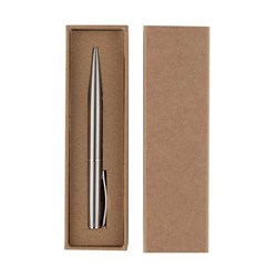 Zobrazit detaily pro Stříbrné kovové pero v kartonové krabičce Obrázky: Stříbrné kovové pero v kartonové krabičce