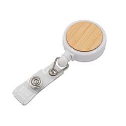 Zobrazit detaily pro Bílý plastový roller klip s bambus.středem a klipem Obrázky: Bílý plastový roller klip s bambus.středem a klipem