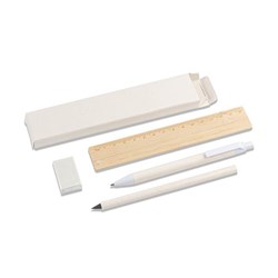 Zobrazit detaily pro Kancelář. a školní sada z rec.kartonů od mléka,bílá Obrázky: Kancelář. a školní sada z rec.kartonů od mléka,bílá