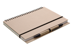 Zobrazit detaily pro Blok A5 s kroužkovou vazbou v pev. deskách a perem Obrázky: Blok A5 s kroužkovou vazbou v pev. deskách a perem