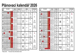 Zobrazit detaily pro Roční plánovací karta 2026, A5 Obrázky: Roční plánovací karta 2026, A5