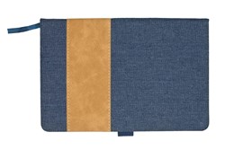 Zobrazit detaily pro Blok A5 v kombinaci modré denimové látky a PU kůže Obrázky: Blok A5 v kombinaci modré denimové látky a PU kůže