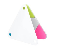 Zobrazit detaily pro Trojúhel. bloček se samolepícími lístky, bílý Obrázky: Trojúhel. bloček se samolepícími lístky, bílý