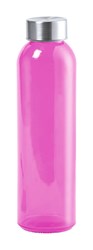Zobrazit detaily pro Růžová skleněná láhev 500ml s nerez. uzávěrem Obrázky: Růžová skleněná láhev 500ml s nerez. uzávěrem