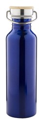 Zobrazit detaily pro Modrá nerez. láhev 800ml s bambus. víčkem v krab. Obrázky: Modrá nerez. láhev 800ml s bambus. víčkem v krab.