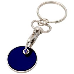 Zobrazit detaily pro Klíčenka s žetonem na karabině, tm.modrá Obrázky: Klíčenka s žetonem na karabině, tm.modrá